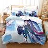 Honkai Impact 3rd Bedding Set Printed Duvet Cover Sheet Pillowcase Soft Quilt Cover Full Queen King Size 3D Print Kawaii Anime
