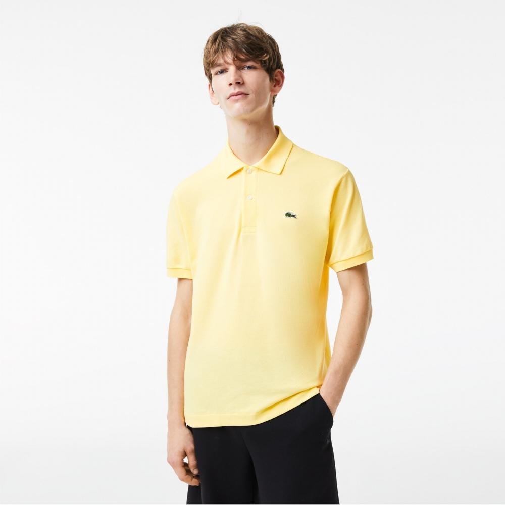 

LACOSTE Мужская рубашка поло Classic Fit L1212 Светло-желтая