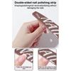 Pro Manicure Nail Files Dual Sided Nail Care Tools Buffing Sanding Halfmoon Shapes Nails Washable 100/150/180/240 Grit