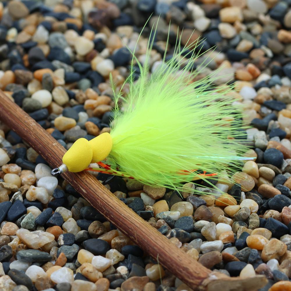 4PCS Topwater Frog Fly Lure Weedless Bass Pike Snakehead Fishing Bait, Realistic Rubber Legs Surface Popper for Freshwater Fly Fishing