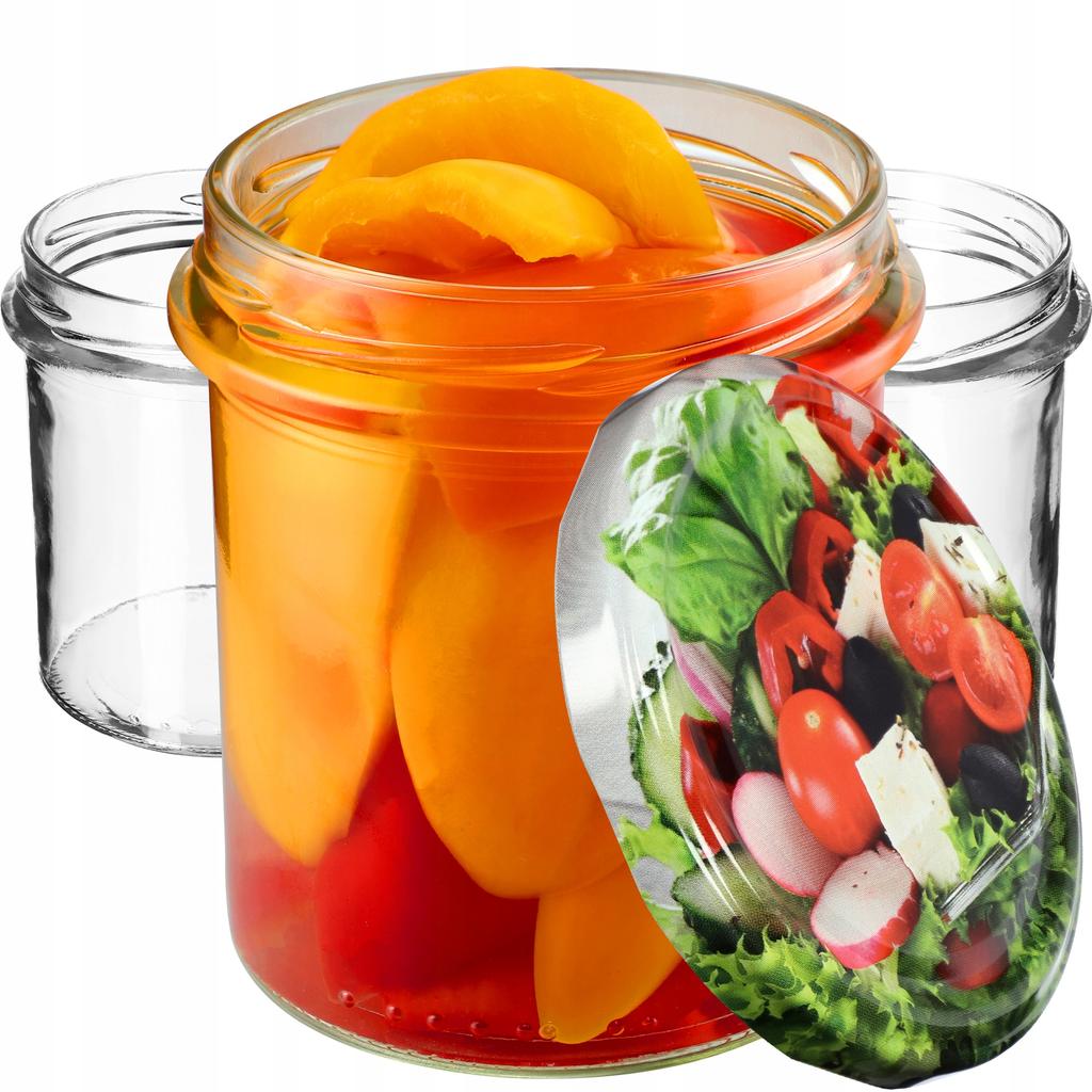 KADAX 10x Glas Glas 350ml Für Konserven Marmelade Honig Pastete Fleisch