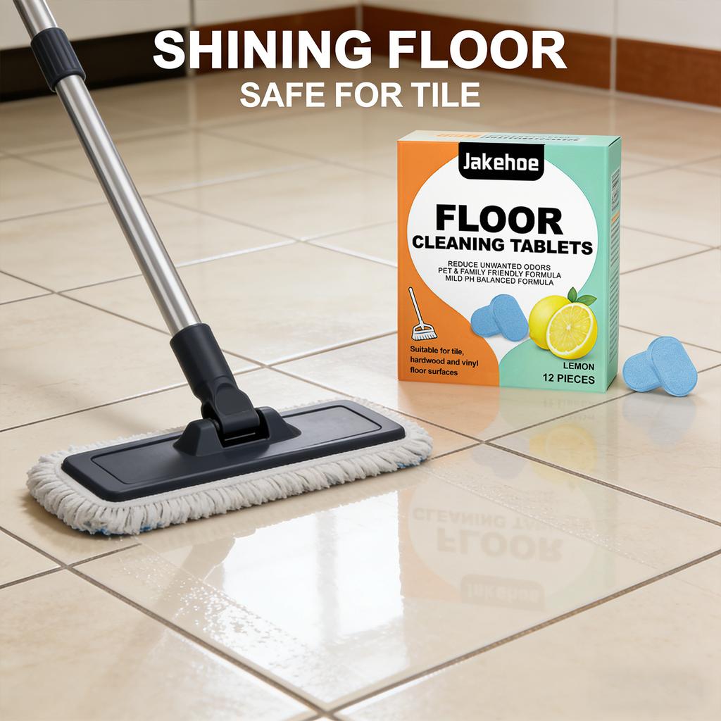 Floor Cleaning Tablet Removing Floor Stains Eliminate Odors Polishing Restore Shine Freshing Lemon Fragrant Daily Floor Cleaner