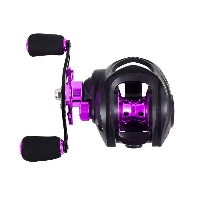 New Fishing Reel 7.2:1 Gear Ratio Max Drag 10kg 5+1BB Bearings Bait Reel with Aluminum Spool Magnetic Brake Suitable for Bait Freshwater Fishing