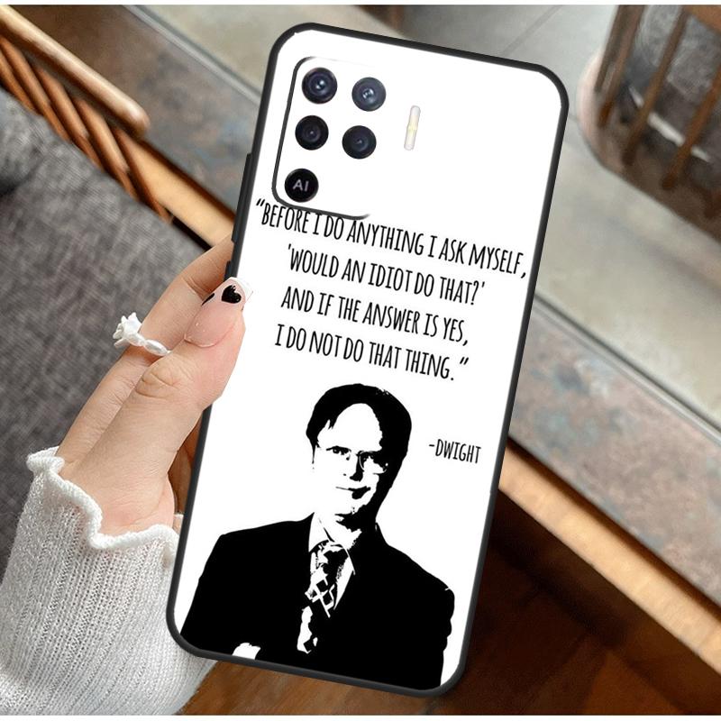 The Office Inspired Quotes Phone Case For Oppo A16 A76 A78 A96 A58 A18 A38 A98 A17 A77 A80 A40 A60 A74 A94 A54 A15 A57S