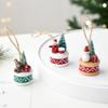 Resin Christmas Snowman Pendant Bear Christmas Tree Decoration Small Drum Decoration  Shop Display