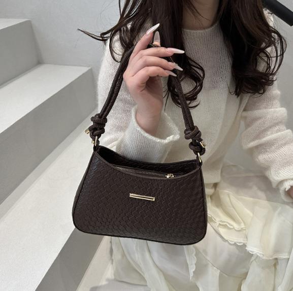 New Commuting Solid Color Armpit Bag Crossbody Bag Simple and Fashionable Shoulder Bag Temperament Women's Handbag