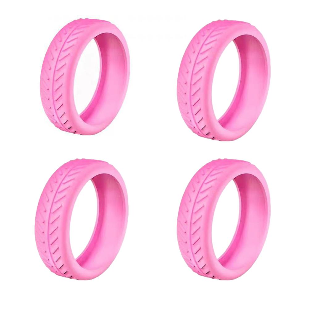 1/4/8pcs Fashionable Silicone Caster Cover Durable Mutes Noise Reduction Wheel Scratche-Proof Cover For 8-Spinner Wheels Luggage