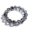 [POWERTONE] Black Rutile Quartz Bracelet [One-of-a-kind] Completely Natural Crystal, Elegant, Carefully Selected, Beautiful, Highly Transparent, Good