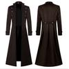 Medieval Gothic Double-Breasted Vintage Coat Stage Cosplay Costume