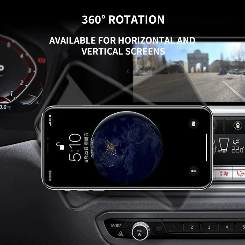 Car Sticker Ford New 2025 Hot Car Air Vent Clip Mount Metal Magnetic Phone Holder Stand GPS Display For Ford Fiesta C-Max Kuga R