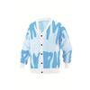 Casual V Neck Long Sleeve Knit Cardigan Button Front Sweater For Outerwear