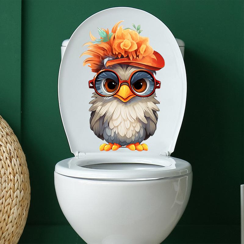 Roztomilé ptačí samolepky na zeď Kreativní dekorace do dětského pokoje na toaletu Moderní samolepky