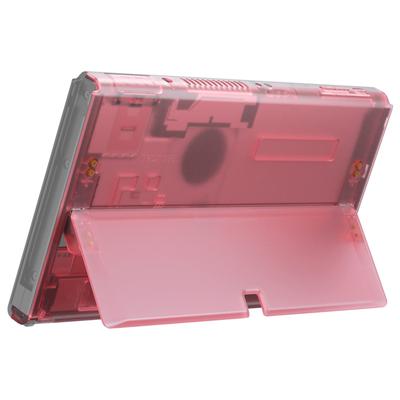 EXtremeRate Switch Kompatibel mit OLED Konsole Rückschale DIY Ersatzgehäuse Schale Gehäuse mit Ständer Konsole und Nicht Enthalten Kirsche -