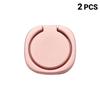 Metal Phone Finger Ring Holder 2Pcs 360° Rotation Strong Sticky Adhesive Anti-drop Stand for Smartphone Daily Carry