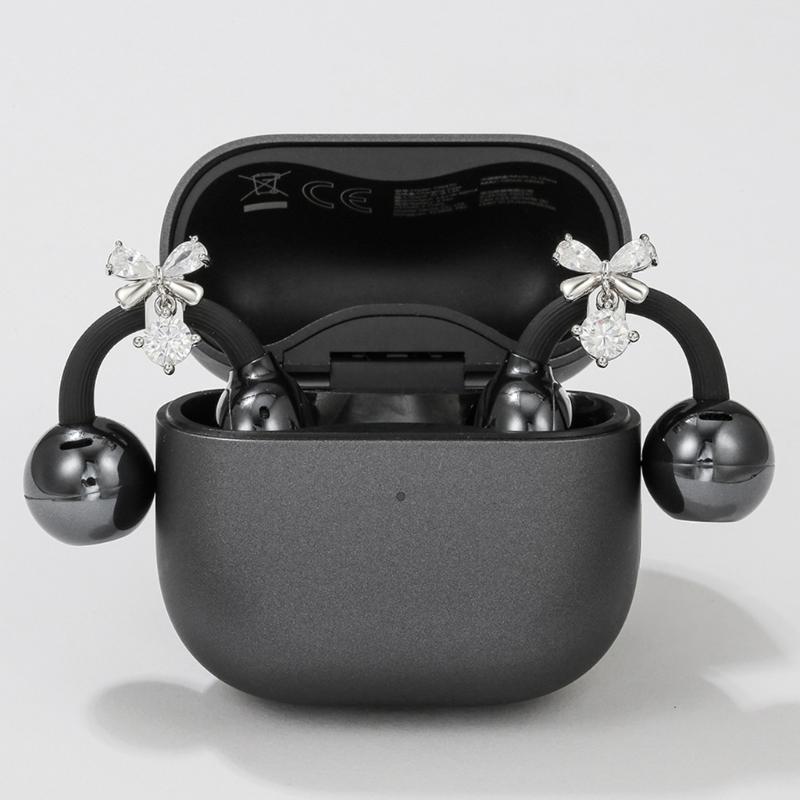 Elegant Mini Butterfly Shape Ear Clip With Sparkling Zircon For Freeclip 1 2 Earbud Not Need Piercing Clip On Charm