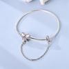 Bracelets Ideal For Women Copper Heart Clip Bracelets Copper Compatible With Authentic Charm Bead Charms Pendant Jewellery Ideal For Women Do It Yours