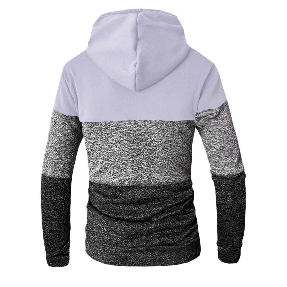 Mens  Winter Casual Long Sleeve Slim Pocket Fit Hoodies Blouse Top