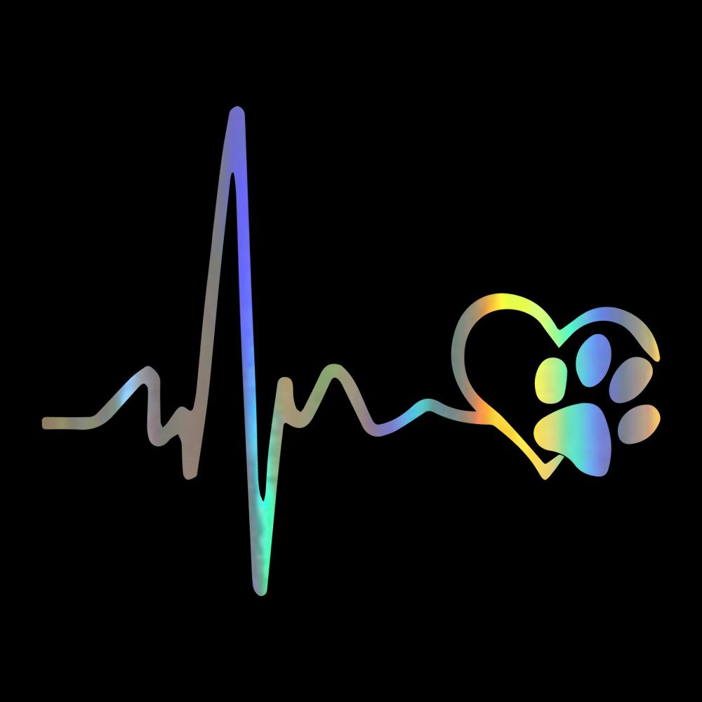 

Милые животные, собаки, кошки, следы, отпечатки ног автомобиля, наклейки серии, виниловые наклейки для стайлинга автомобилей, наклейки на окна, наклейки, украшения 16CM&Laser