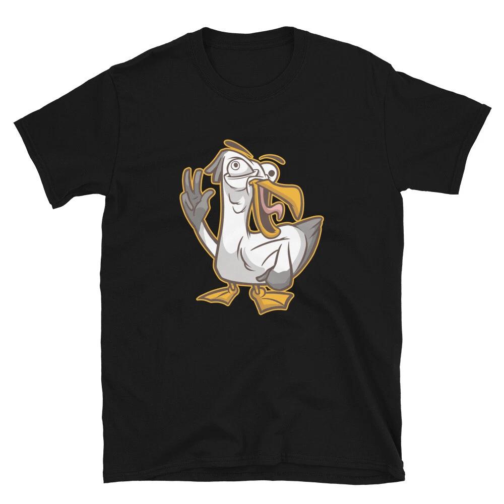 Silly Funny Seagull Bird Classic Fit T-Shirt S
