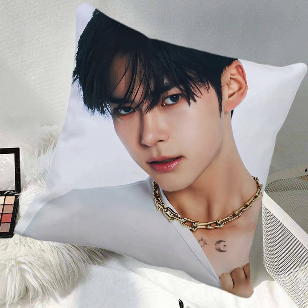 kpop Sung Han Bin Pillow Case Square Pillow Bedroom Sofa Leisure Comfort Cushion Car Home Decoration