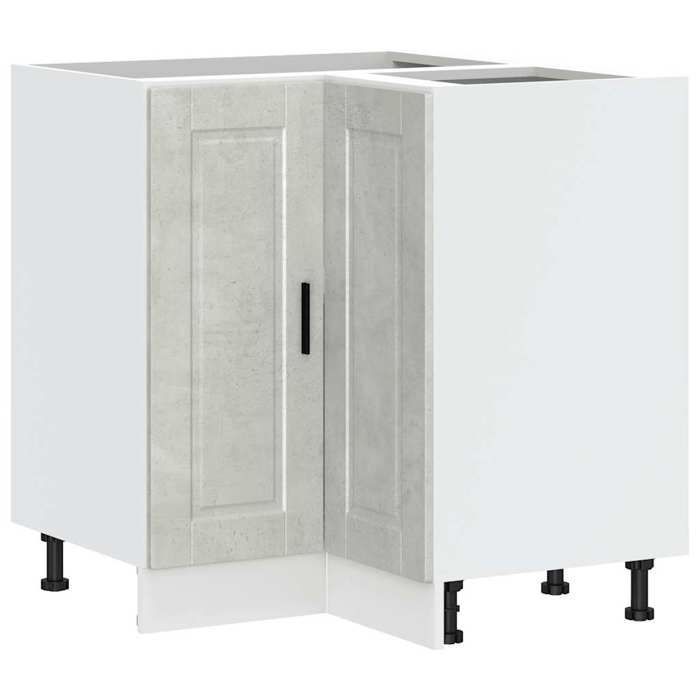 VidaXL Kitchen Corner Cabinet Porto Concrete Grey Engineered Wood 853991