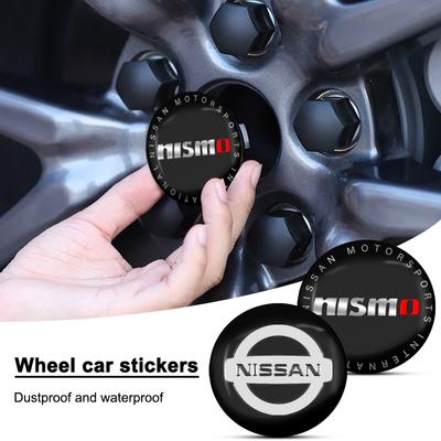 4 Stück 56MM Auto Radfelgen Nabenkappen Emblem Autozubehör Für Nismo Qashqai J11 J10 Juke X Trail T32 Tiida Teana Skyl