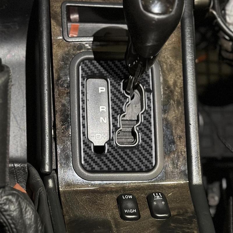 For Mercedes Benz G-Class W463 2004—2012 Car Accessories Carbon Fiber Gear Shift Inner Frame Panel Interior Cover Trim Sticker