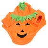 Halloween Pumpkin Dog Clothes Cute Warm Dog Costume for Medium Large Dogs Autumn Winter Orange XL