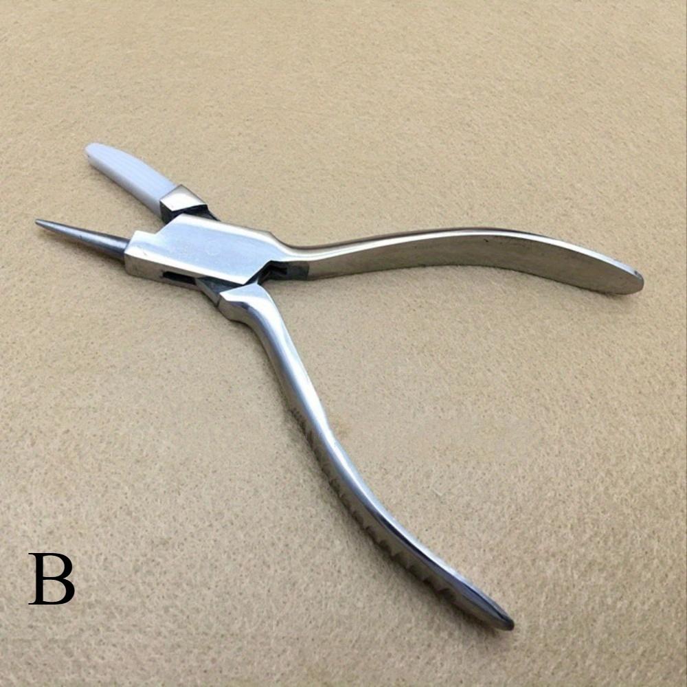 

1PC Stainless Steel Prevent Injury Flat Nylon Jaw Pliers for DIY Jewelry Tools B