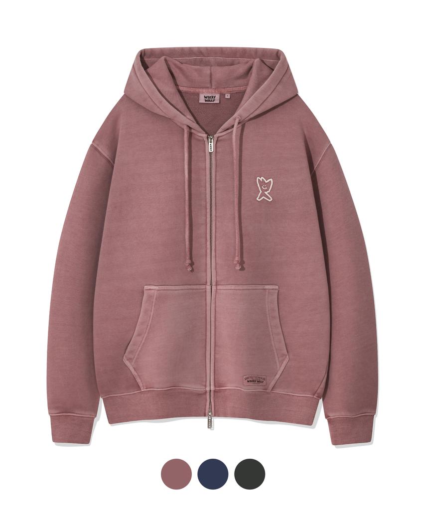 Wacky Willy Pigment Kiki Zip-Up Hoodie (3 Colors)