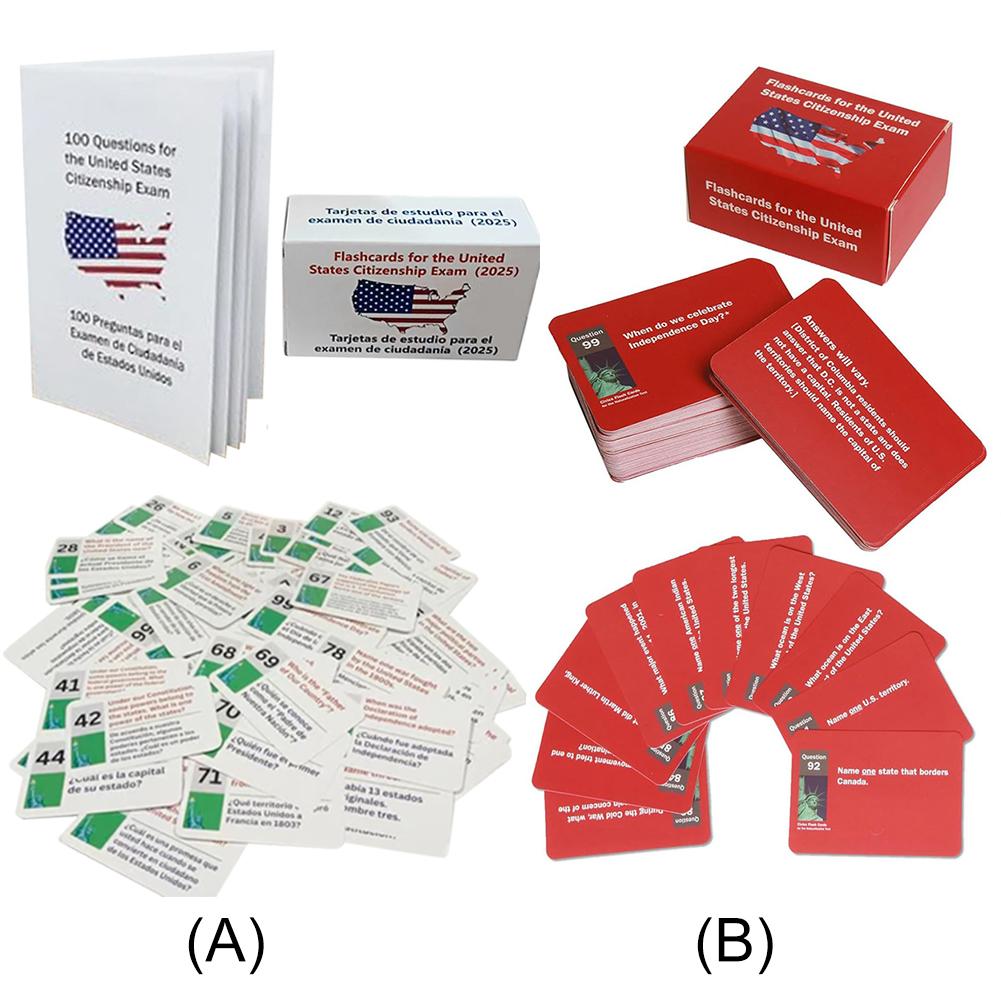 US Citizenship Flash Cards Naturalization Test Study American Civics Naturalization Study Guide US Citizen Test Flash Cards