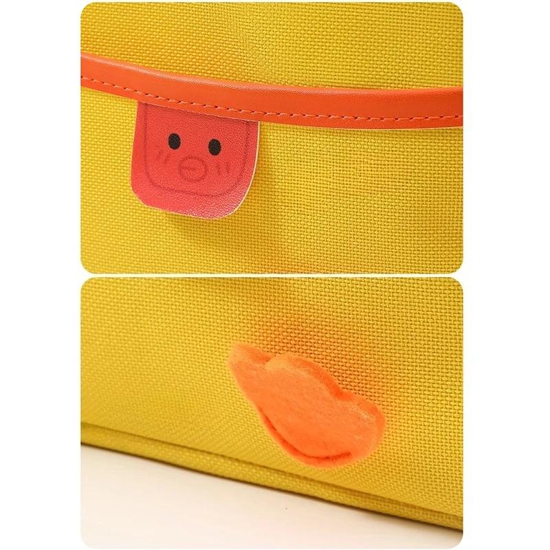 New Cartoon Lunch Bag Women Kawaii Duck Thick Thermal Food Storage Bags Children Large Capacity Insulated Food Bags Handbags