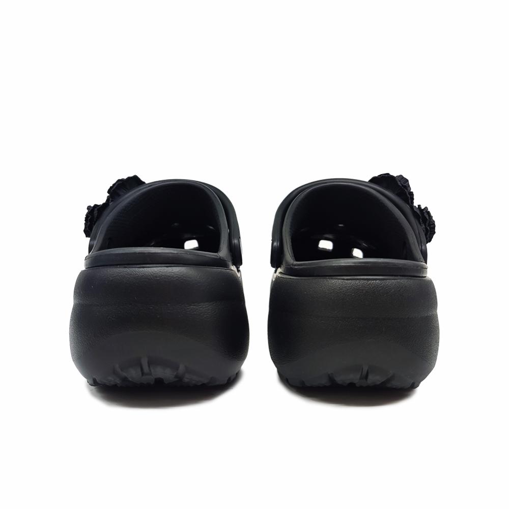 Crocs Classic Platform Clog Green Mountain Ink Camellia Simple and Versatile Cloud Fashion Trend Casual Hole Shoes Women's Black