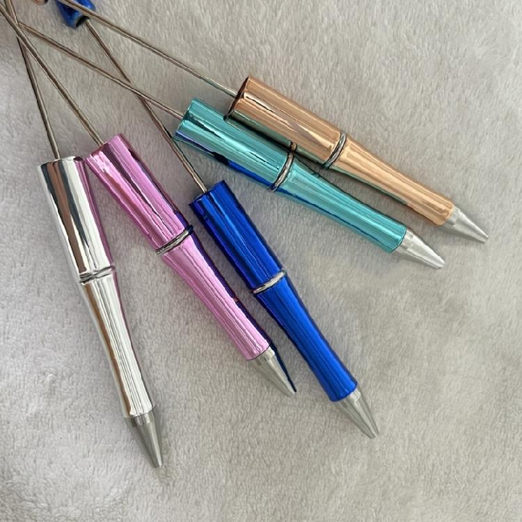 10Pcs Beadable Pen Plastic Bead Pen Ballpoint Pen Cute Pen Boy Girls Pen Gift