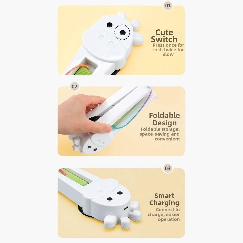 Adjustable Electric Cat Teaser Rechargeable Wall-Mounted Cat Toy Living Room