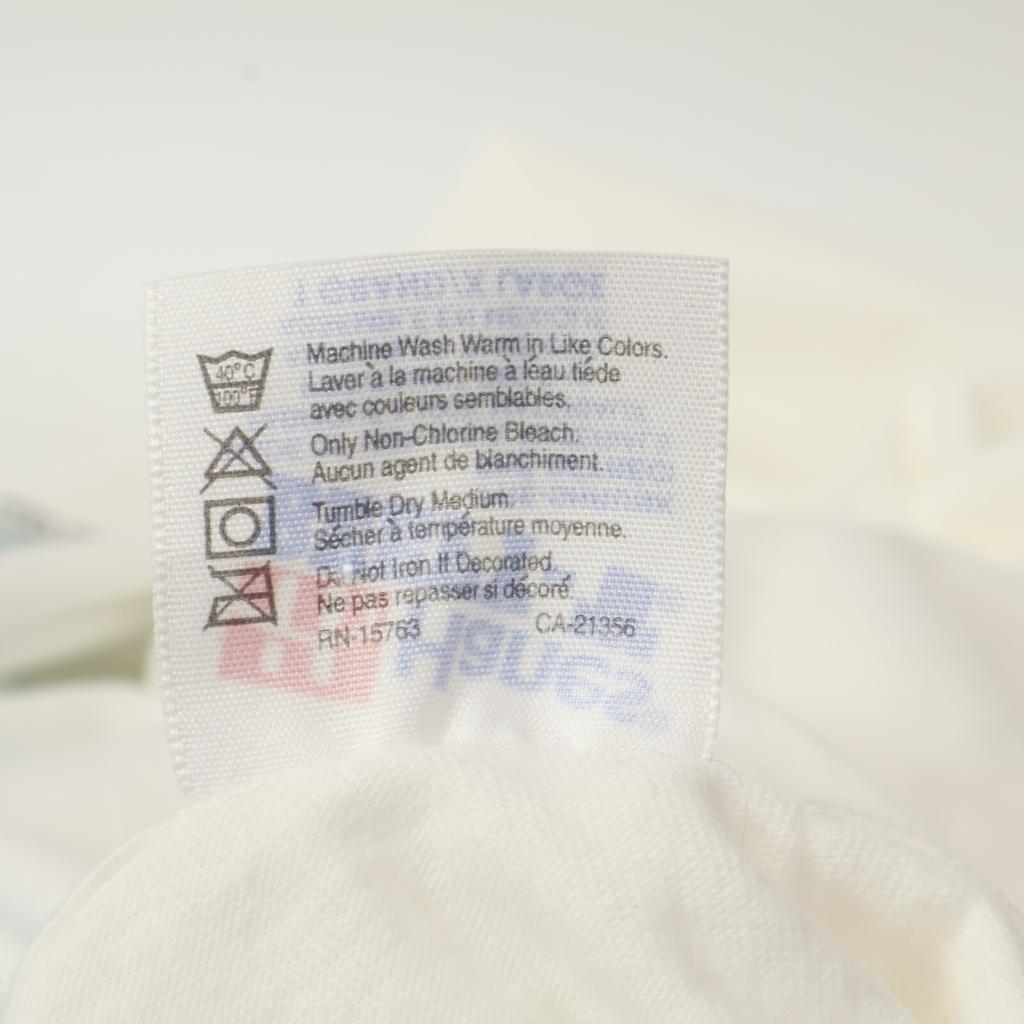 HANES 90s-00s Salvador Dali Organs and Hands Art Long Sleeve T-Shirt Tops XL whiteUsed