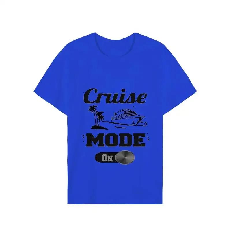 Summer T Shirt Cruise Mode On Streetwear Men Harajuku Tshirt Tops Short Sleeve T-shirts Oversized Tee Unisex Women Trip Clothes