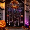 Carillon à vent fantôme suspendu Carillon à vent lumineux d'Halloween Ornement suspendu Intérieur Mur Porte