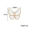Imitation Shell Big Butterfly for Women Brooches Pin Badges Alloy Backpack Icons Girls Jewelry