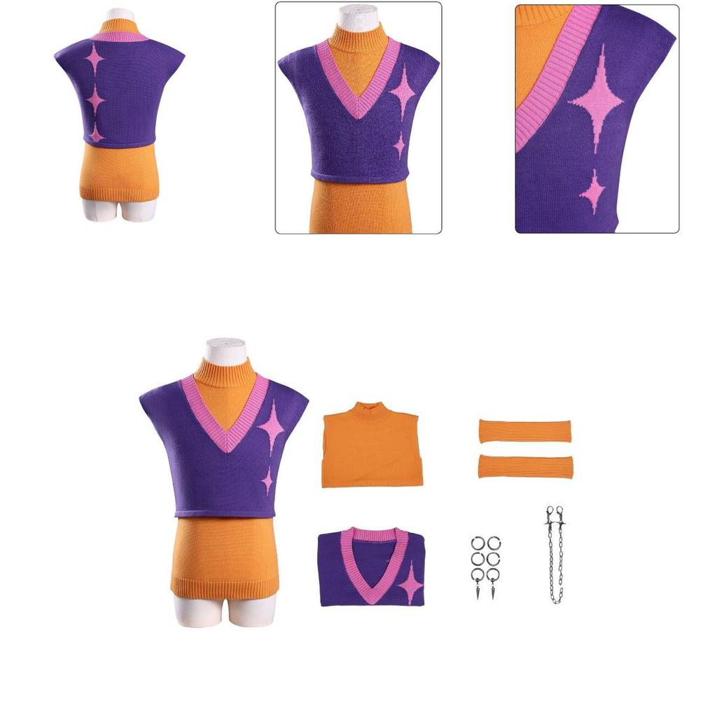 Kpop Demon Hunters Cosplay Costume With Polyester Fabric For Anime Game Role Play