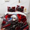 3D-Druck Anime Tokyo Ghoul Kaneki Ken Bettwäsche-Set, Tokyo Ghoul Bettbezug Bettset Steppdecke Kissenbezug Bettdecke King Queen