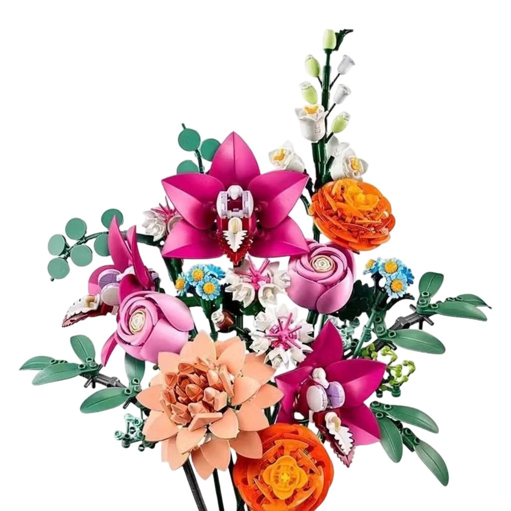 Rose Bouquet BuildingBlocks, Girl'S Gift, Everlasting Flower, Educational Assembly Toy