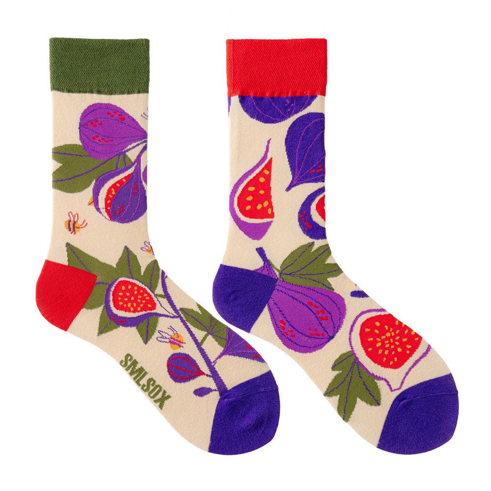 Calzini AB Asimmetrici Trendy Divertenti per Coppia Anatra Mandarina Colorati Calzini a Mezza Gamba SMLSOX