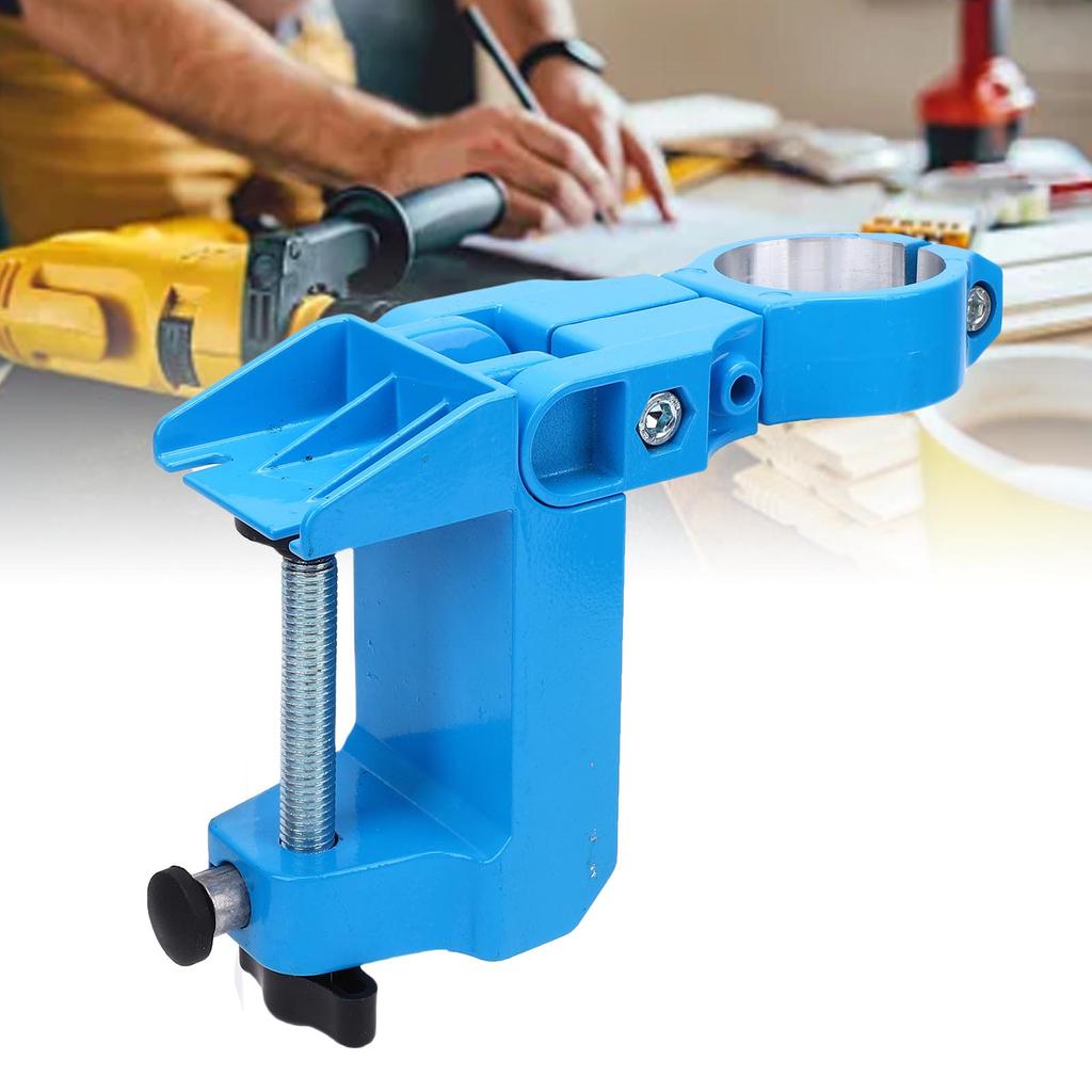 Bench Clamp Vise Electric Drill Stand 360 Degree Aluminium Alloy Bench Drill Holder Bracket