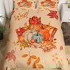 Maple Leaves Polyester Duvet Cover Set Fall Theme Comforter Cover With Pillowcase King Queen Size For Kids Boys Girl Bedding Set