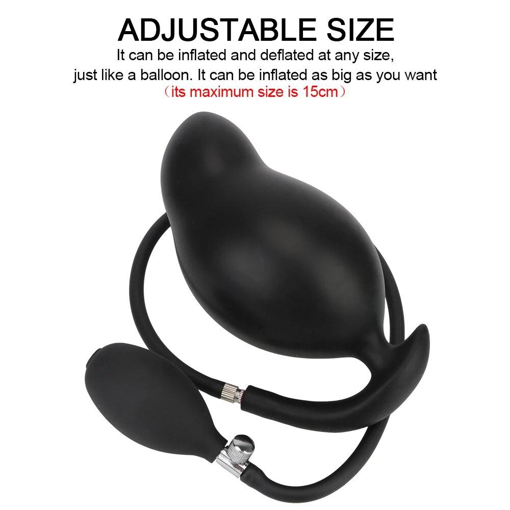 Prostata Massage Butt Plug Silikon Aufblasbare Anal Plug Anus Extender Dilatador Dildo Pumpe Super Große Erwachsene Sex Spielzeug