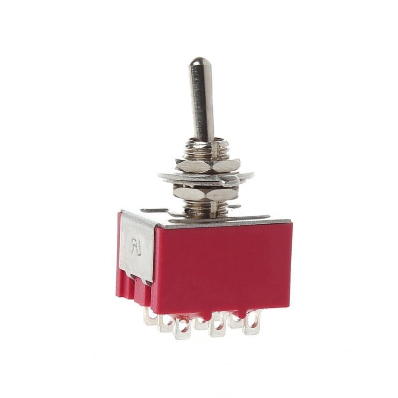 Mini 6mm MTS-302 Toggle Switch 9 Pin 2 Position ON/ON 5A/125VAC 2A/250VAC