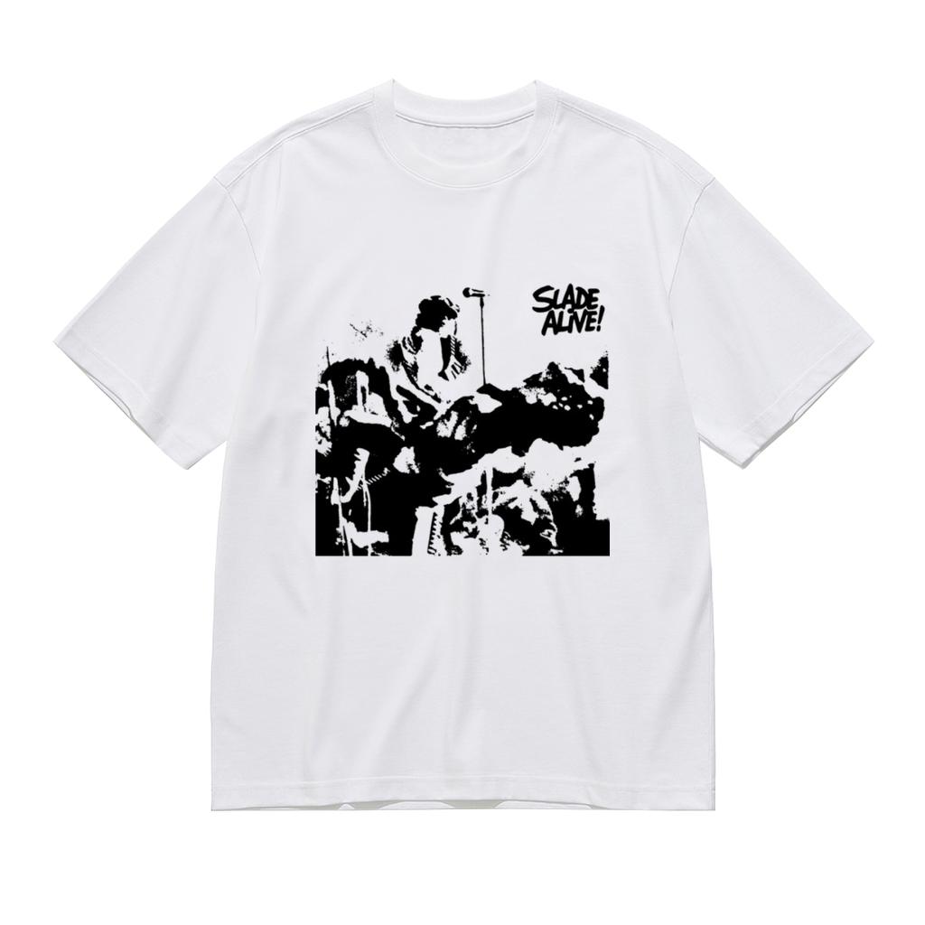 Slade Alive! Unisex Cotton T-Shirt Rock Music Slade Dave Hill Noddy Holder