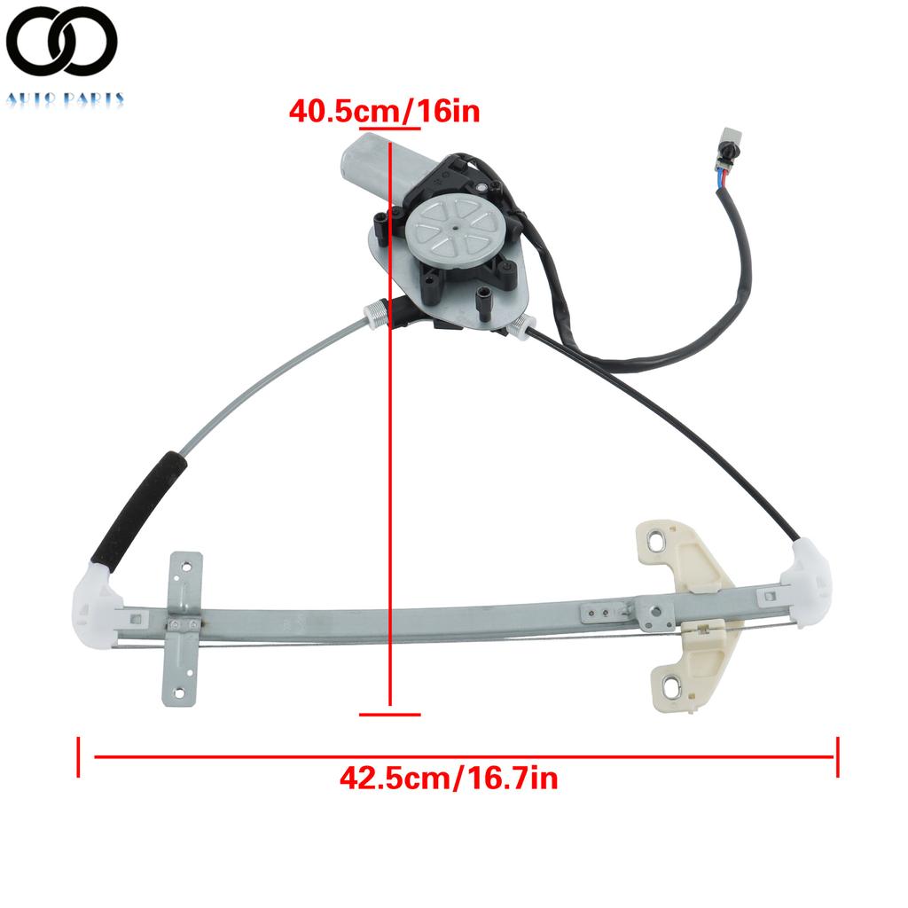 741-744 Power Window Regulator with Motor Rear Left For 2001-2005 Honda Civic