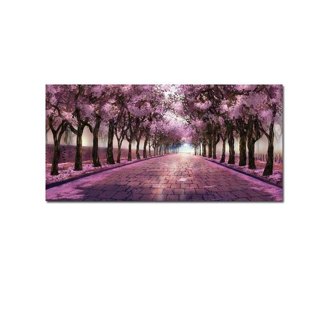 

Акварель Сакура дерево и цветок картина маслом на холсте плакат в скандинавском стиле настенная художественная картина Гостиная украшение дома без рамки 20*40cm No Frame